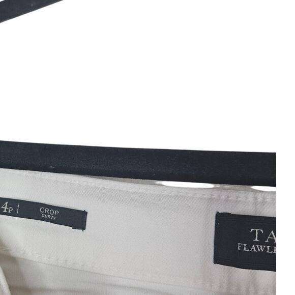 NEW Talbots 4p Flawless 5 Pocket Crop Curvy White Stretch Jean Coastal Preppy - Picture 2 of 8